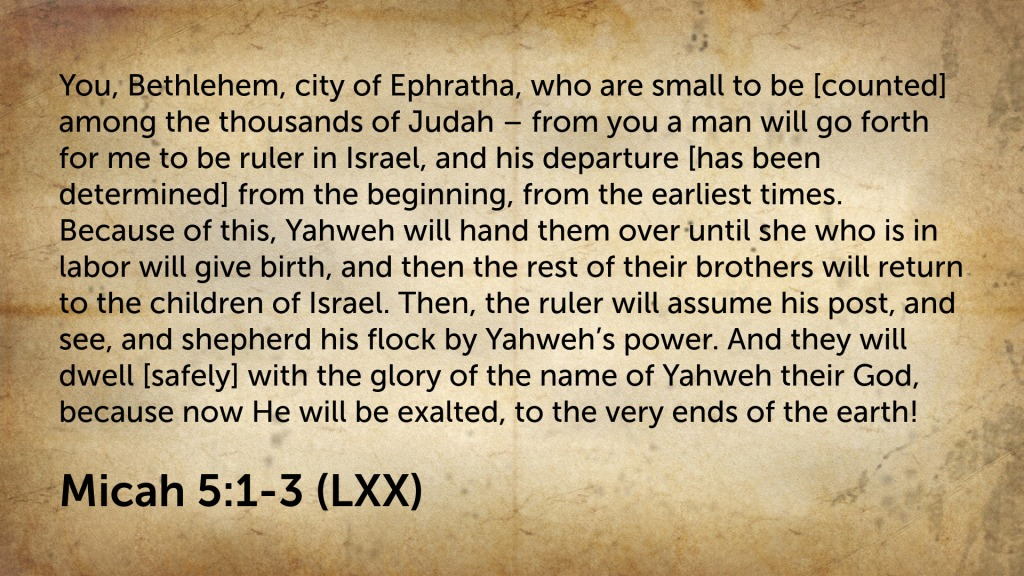 Micah 5(1-3)